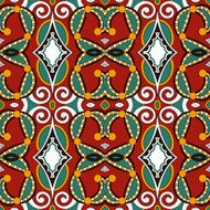 seamless geometry vintage pattern ethnic style ornamental backg N176