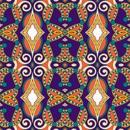 seamless geometry vintage pattern ethnic style ornamental backg N177