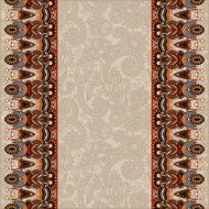 ornamental background with flower ribbon stripe pattern greeti N62