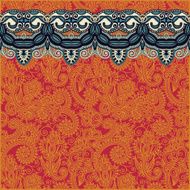 ornamental background with flower ribbon stripe pattern greeti N69