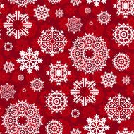 Christmas Snowflakes Pattern Vector seamless texture