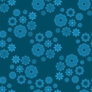 Christmas Snowflakes Pattern Vector seamless texture N3