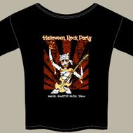 T Shirt with Halloween Rock Music Show Graphic