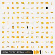 Set of fashion stickers N9