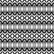 seamless black and white pattern in retro style N2