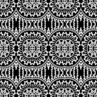seamless black and white pattern in retro style N3
