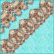 ornamental background with flower ribbon stripe pattern greeti N71