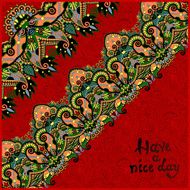 ornamental background with flower ribbon stripe pattern greeti N72