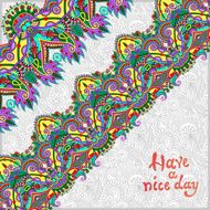 ornamental background with flower ribbon stripe pattern greeti N75