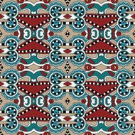 seamless geometry vintage pattern ethnic style ornamental backg N184
