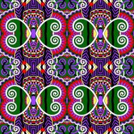 seamless geometry vintage pattern ethnic style ornamental backg N188