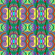 seamless geometry vintage pattern ethnic style ornamental backg N192
