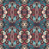 seamless geometry vintage pattern ethnic style ornamental backg N194