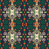 seamless geometry vintage pattern ethnic style ornamental backg N199