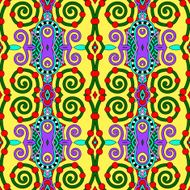 seamless geometry vintage pattern ethnic style ornamental backg N202