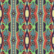 seamless geometry vintage pattern ethnic style ornamental backg N203