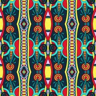seamless geometry vintage pattern ethnic style ornamental backg N205