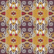 seamless geometry vintage pattern ethnic style ornamental backg N210