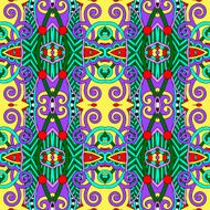 seamless geometry vintage pattern ethnic style ornamental backg N212