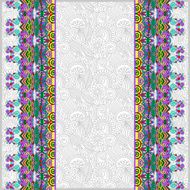 ornamental background with flower ribbon stripe pattern greeti N81