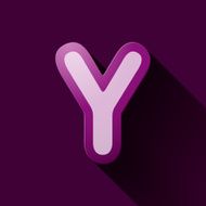 Volume icons alphabet Y