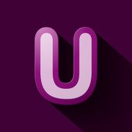 Volume icons alphabet U