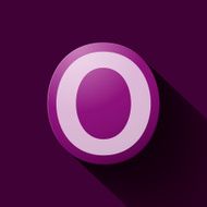 Volume icons alphabet O
