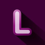 Volume icons alphabet L