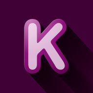 Volume icons alphabet K