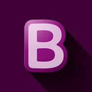 Volume icons alphabet B