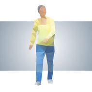 Polygonal street girl