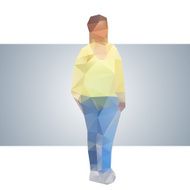 Polygonal street girl N2