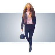 Polygonal street girl N4
