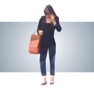 Polygonal street girl N5