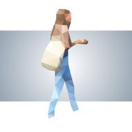 Polygonal street girl N6