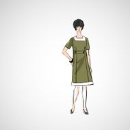 Vector sketch girls in fashion clothes eps N17