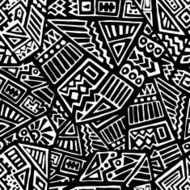 Tribal seamless pattern N6