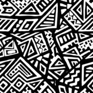 Tribal seamless pattern N7