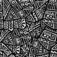 Tribal seamless pattern N8