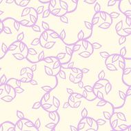 Hand Drawn Branch with Leaves - Seamless Pattern N3