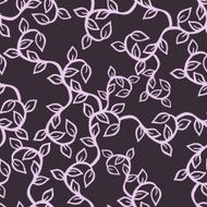 Hand Drawn Branch with Leaves - Seamless Pattern N4