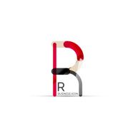 Minimal R font or letter icon design N6