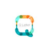 Minimal Q font or letter icon design N12