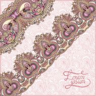 ornamental background with flower ribbon stripe pattern N31