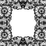 Vintage lace invitation card N25