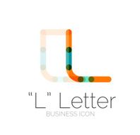 Minimal font or letter icon design N45