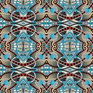 seamless geometry vintage pattern ethnic style ornamental backg N214