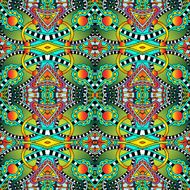 seamless geometry vintage pattern ethnic style ornamental backg N217