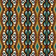 seamless geometry vintage pattern ethnic style ornamental backg N221