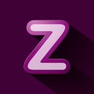 Volume icons alphabet Z